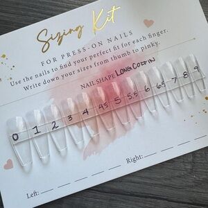Press-On Nails Sizing Kit
